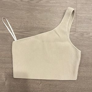 Babaton One Shoulder Cropped Tank